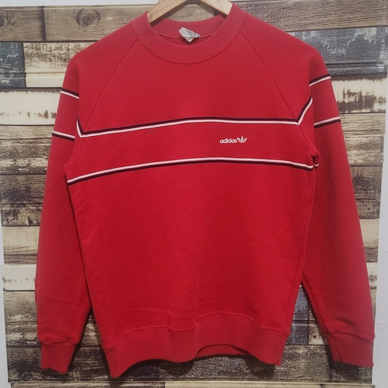Adidas 3foil Descente Vintage 90s Small Logo Bordir Sweatshirt ( Size S-M )