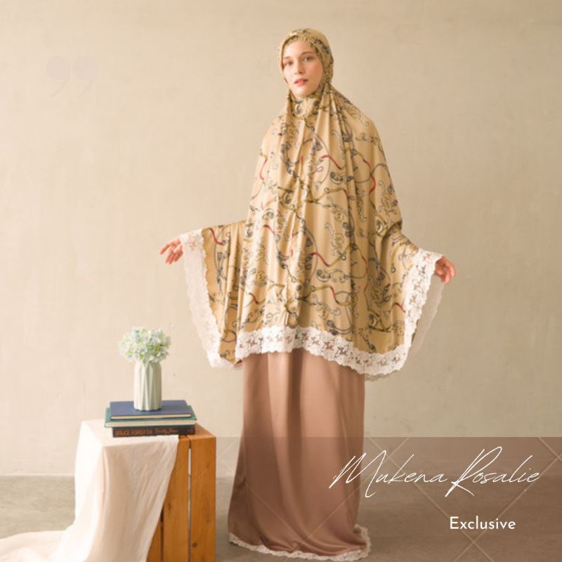 Promo Mukena Rosalie  4 set mukena + 3 tas + Lourve Kimono Pajamas 1