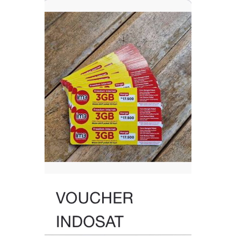 Voucher Indosat 3GB