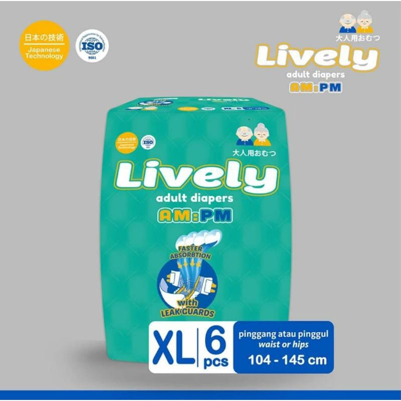 LIVELY ADULT DIAPERS PEREKAT