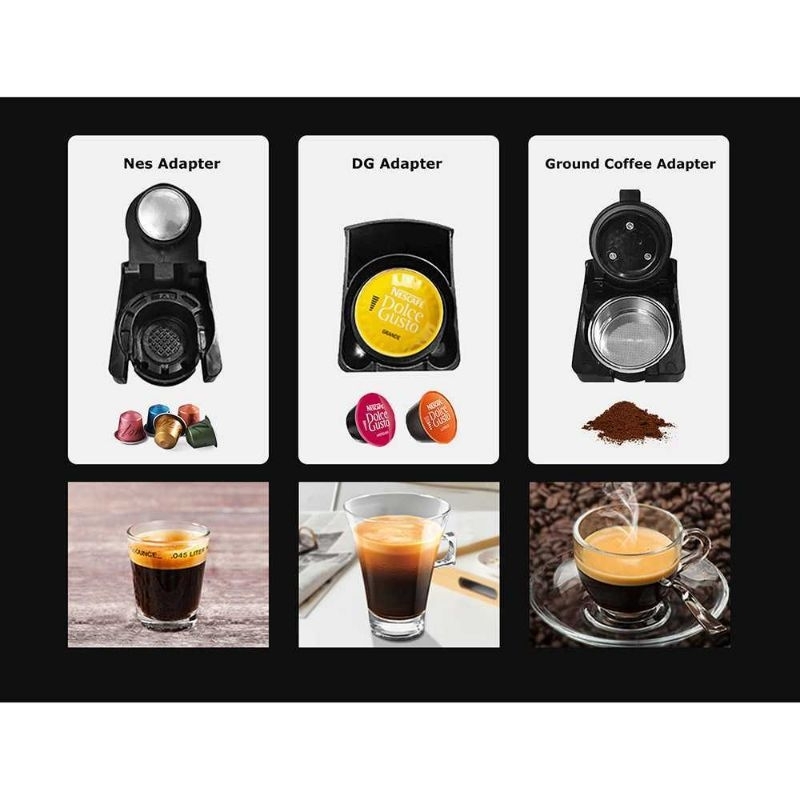 HiBREW Mesin Kopi Kapsul 3in1 for Nespresso Dolce Gusto - ST-504