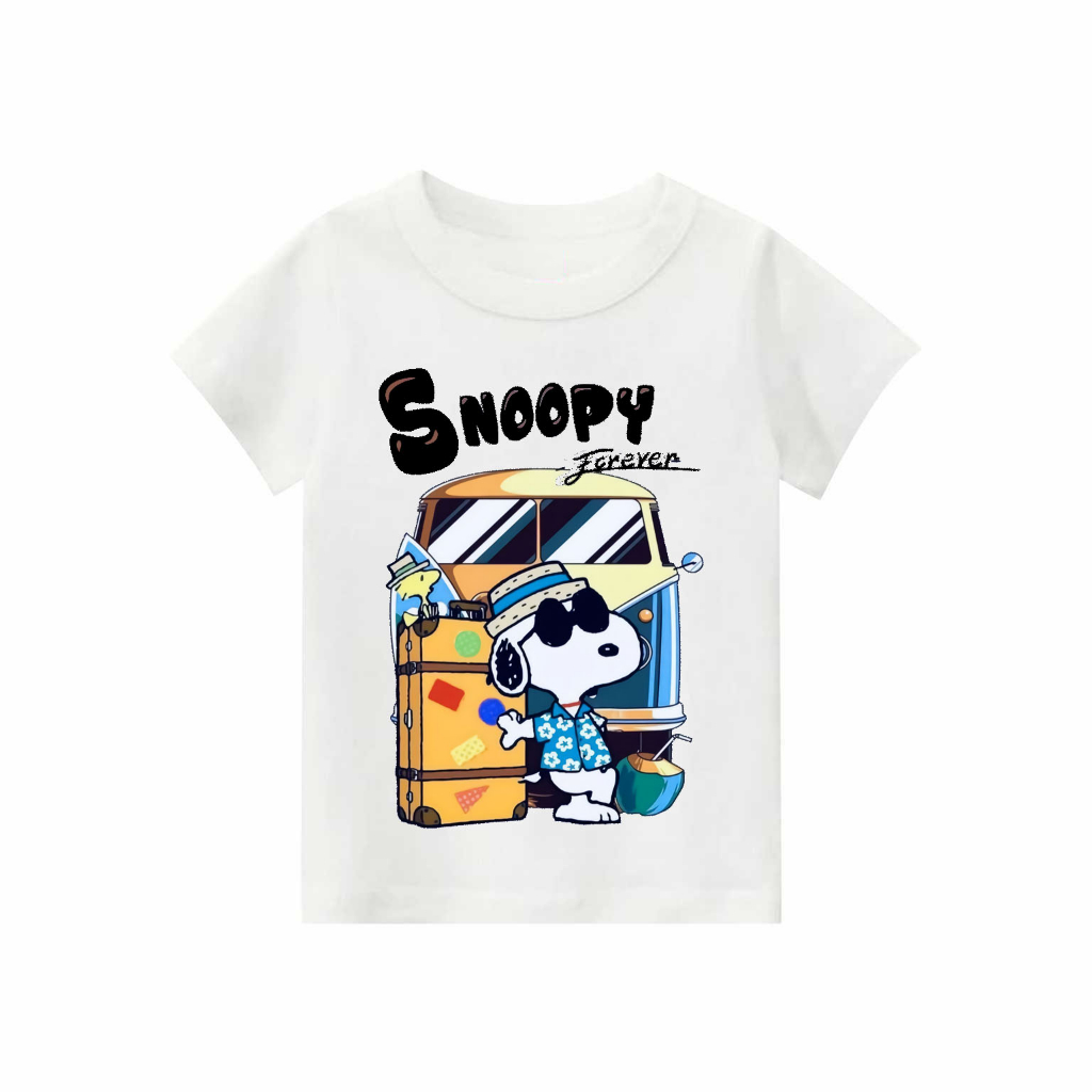 Kaos Anak laki-laki &amp; perempuan Snoopy Forever| kaos cotton combed 30s printing | Kaos Distro anak