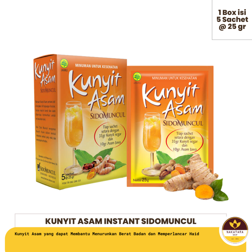 

KUNYIT ASAM SIDO MUNCUL ISI 5 SACHET