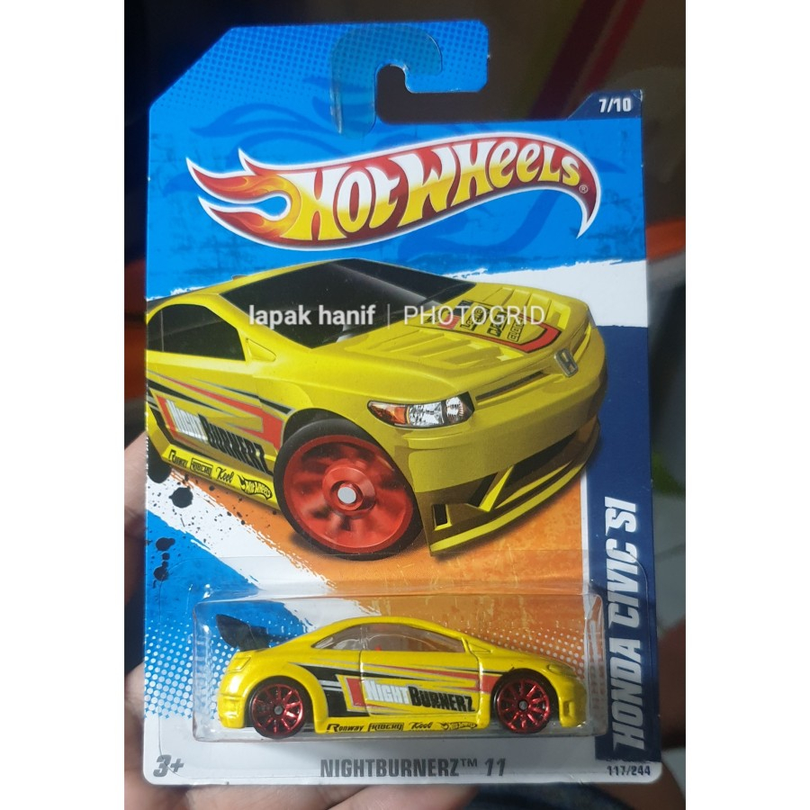 hotwheels hot wheels honda civic si kuning