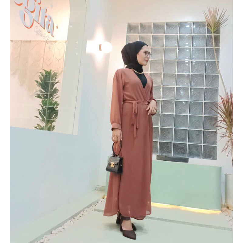 Long dress ceruty Outer