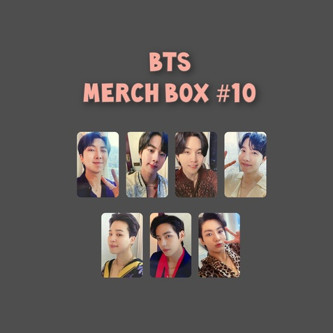 PC PHOTOCARD BTS MERCH BOX #10 UNOFF