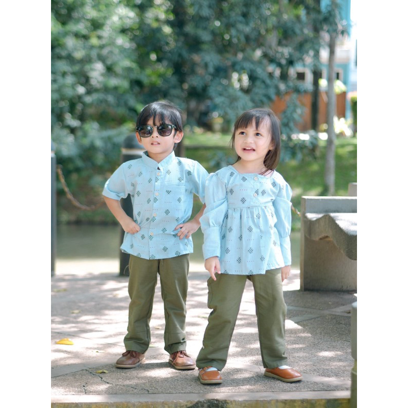 REIRA SERIES Set Couple Anak 6bln-10thn / Family Set Baju Lebaran (READY STOK)