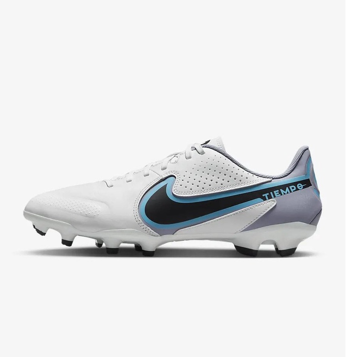 GRATIS ONGKIR !!! SEPATU SEPAK BOLA ORIGINAL NIKE TIEMPO LEGEND 9 ACADEMY FG WHITE BALTIC BLUE TERBARU DISKON OJANSPORT