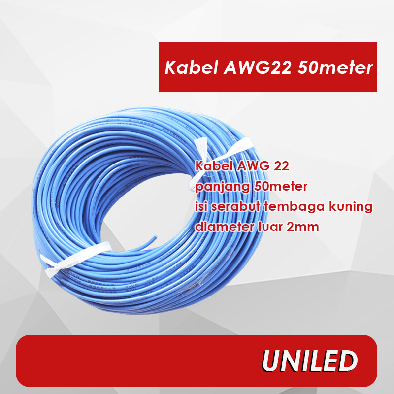 Kabel Serabut - -Kabel Listrik - Kabel AWG22 50meter
