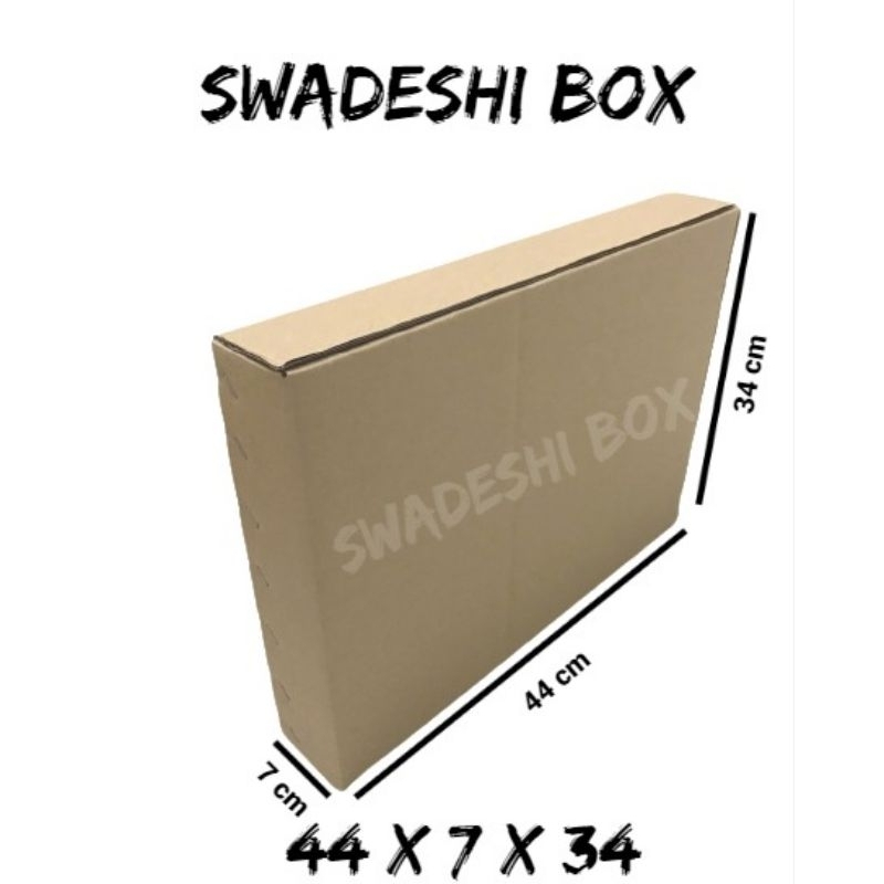 

kardus/karton/box uk. 44x7x34 cm untuk packing singlewall polos