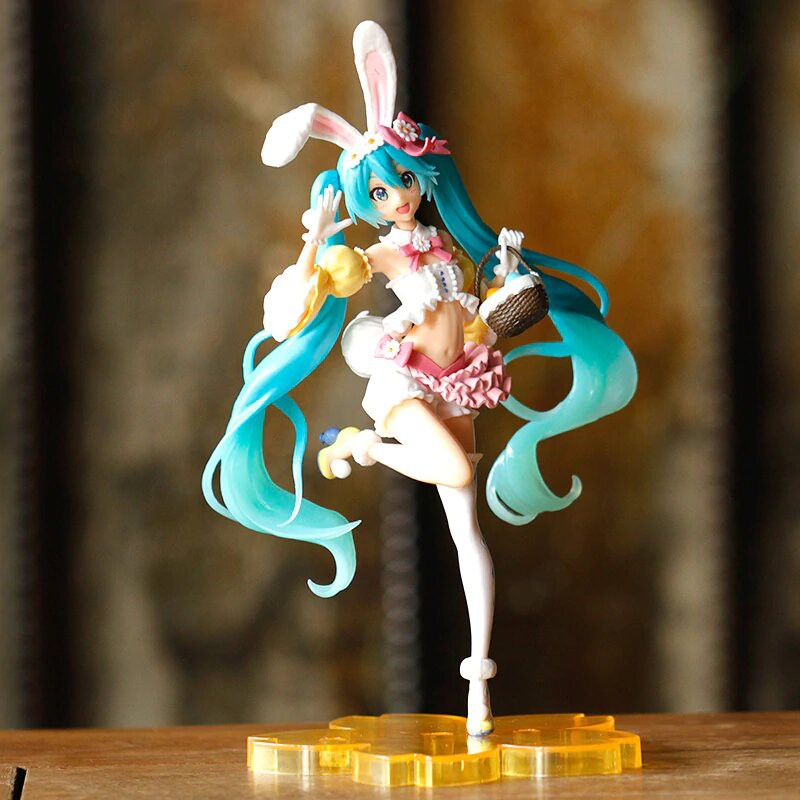 HATSUNE MIKU SPRING EASTER RABBIT EAR - Action Figure Miniatur Pajangan Vocaloid Waifu Anime / TOPPER / ANIME / JEPANG / KOLEKSI ANIME