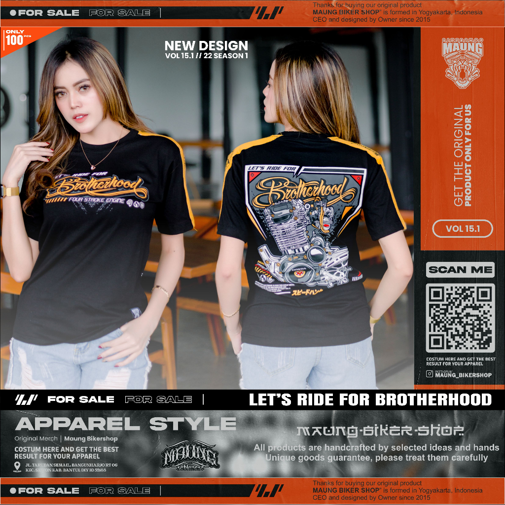 MAUNG_KAOS BROTHERHOOD | KAOS HONDA TIGER | HONDA TIGER REVO