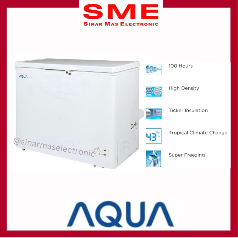 Chest Freezer Box Daging Frozen Food 200L AQUA - AQF200