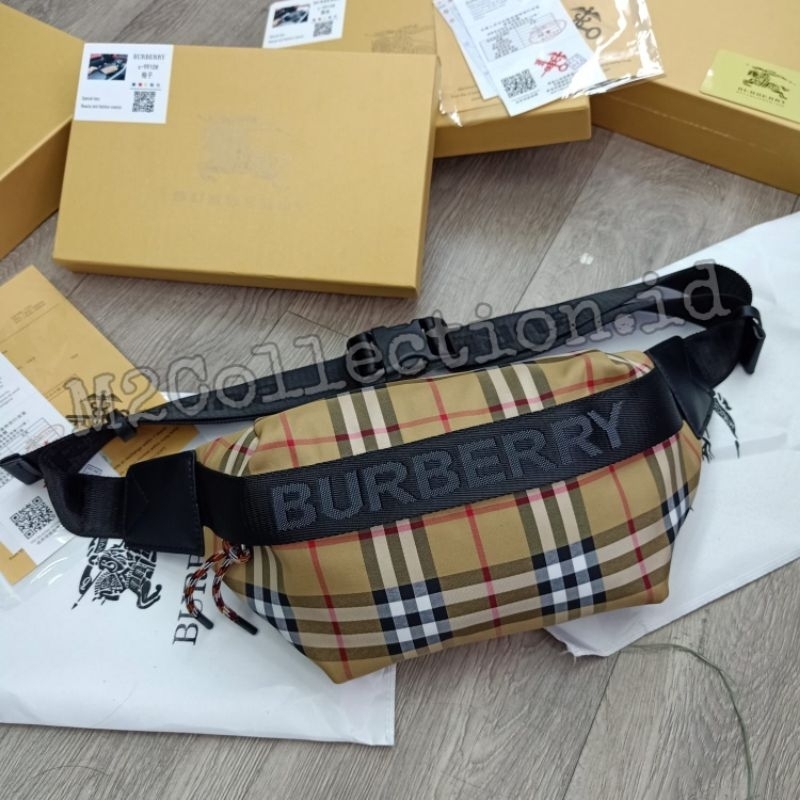 Waistbag Burberry Iconic Bumbag Tas Pinggang Premium Quality