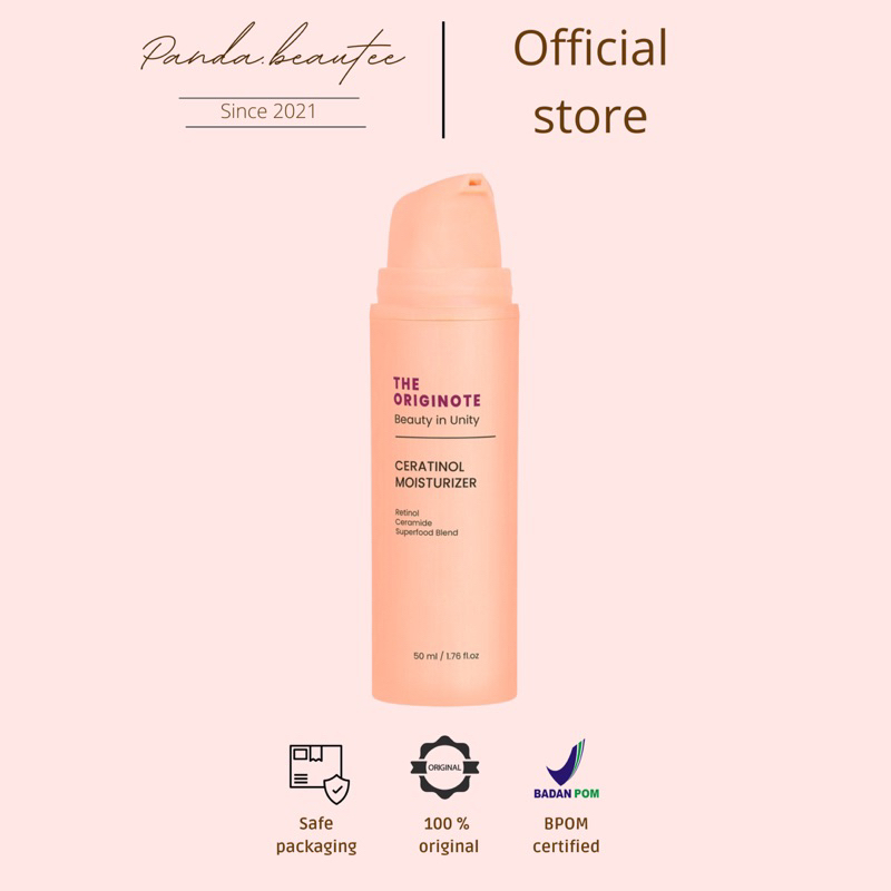 PANDABEAUTEE - The Originote Ceratinol Moisturizer 50gr Moisturizer Retinol Cream Gel Pelembab Wajah