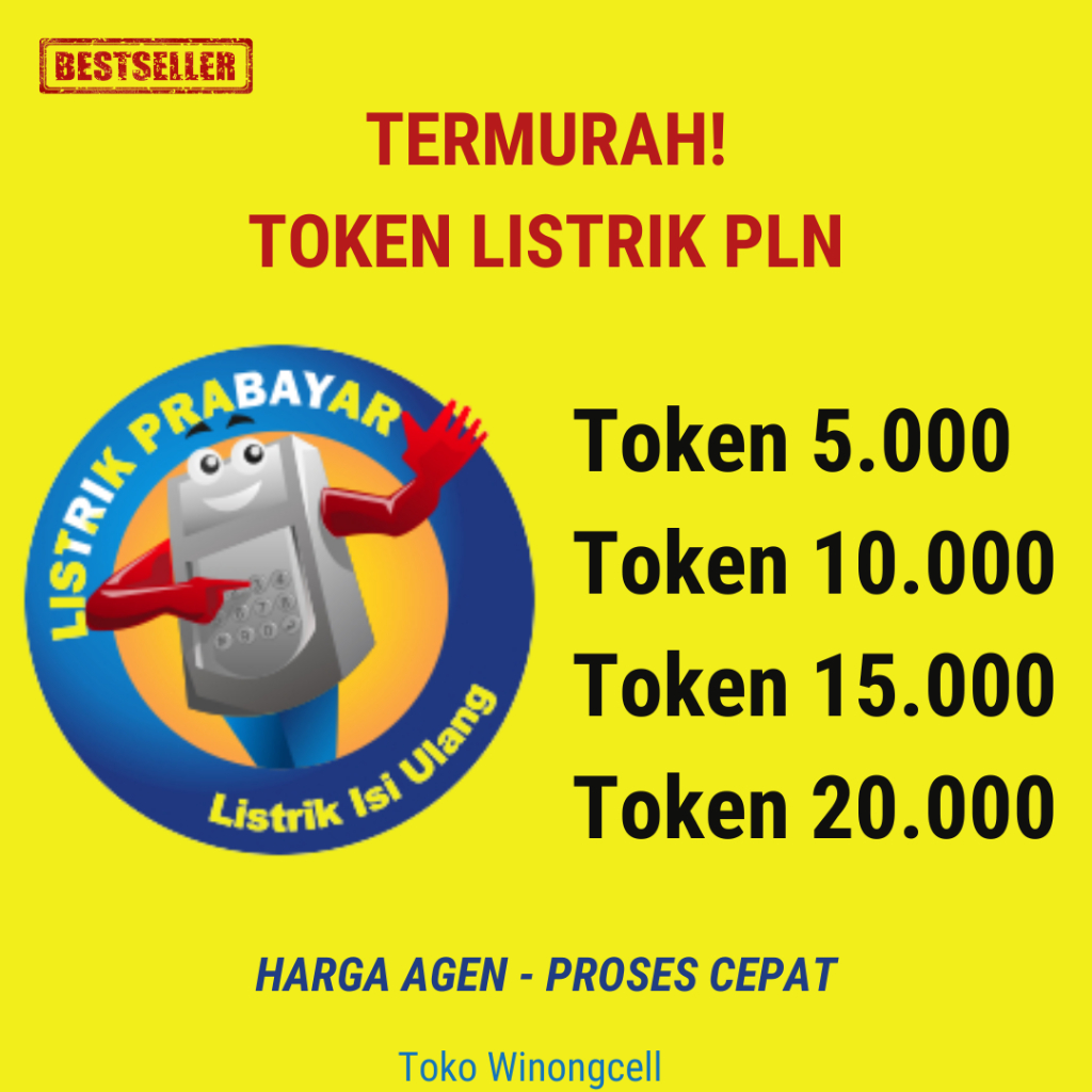 PROMO TOKEN LISTRIK 5K 10K 15K 20K 5000 10000 15000 20000 ISI ULANG PULSA LISTRIK PLN