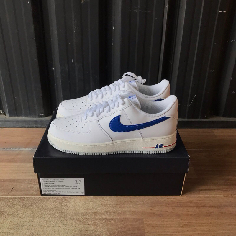 Nike Air Force 1 07 White Game Royal University Red