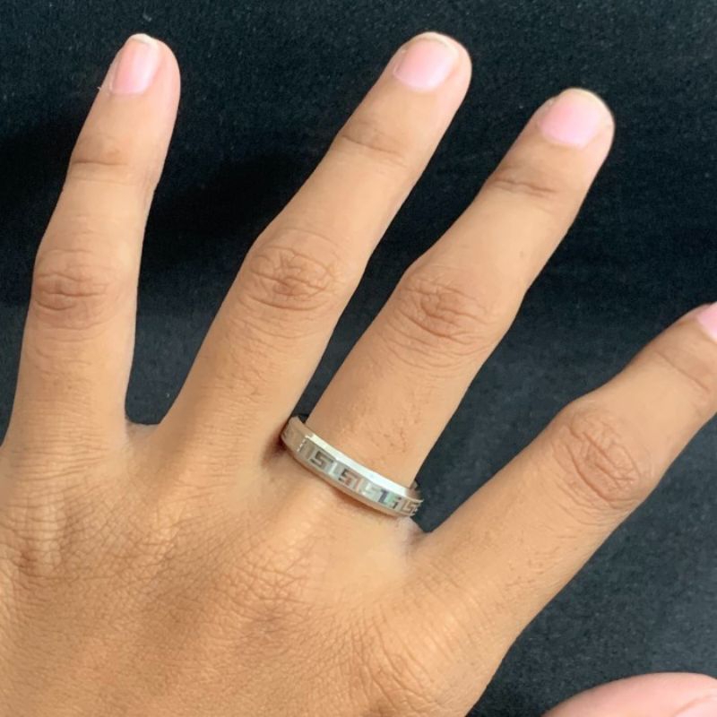 Cincin Gold Silver VCS Titanium (Harga satuan) anti luntur anti karat