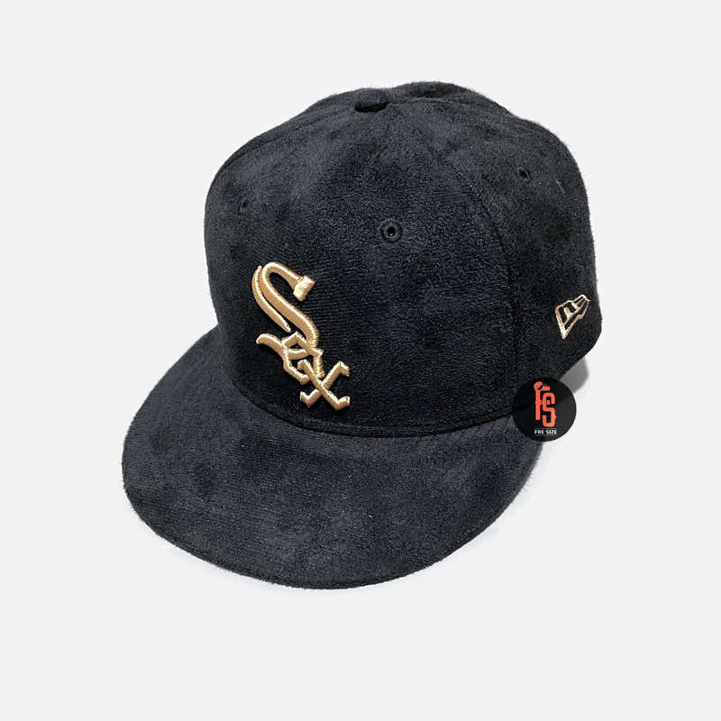 TOPI NEW ERA ORIGINAL 5950 SUEDE CHICAGO WHITE SOX BLACK CAMEL