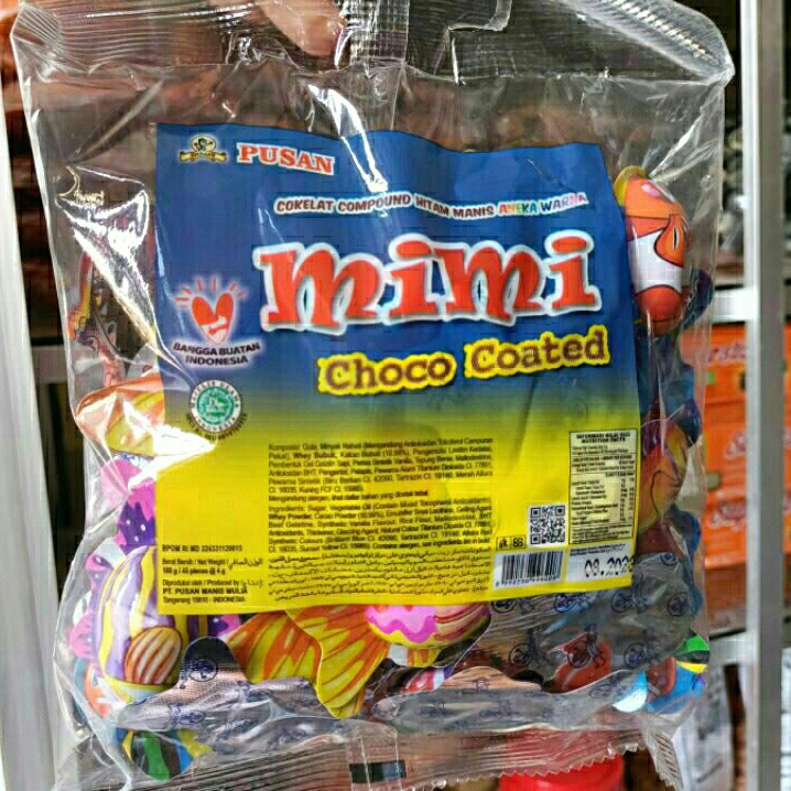 

Permen Coklat Ikan Mimi Pusan Mimi ikan isi 45 pcs