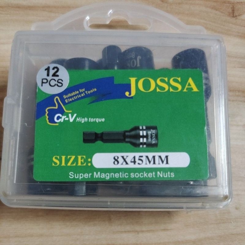 JOSSA Mata sok rooping 8x45 HEAVY DUTY / JOSSA Magnetic nut 8x45 HEAVY DUTY