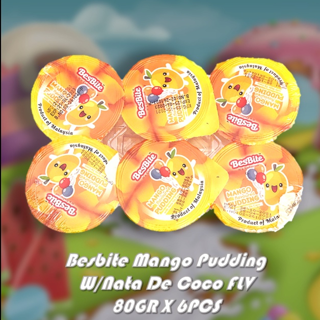 

Besbite Mango Pudding With Nata De Coco FLV 80GR X 6PCS