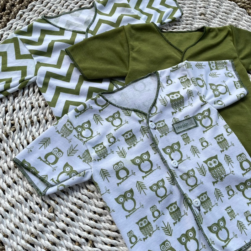 3 PCS Baju Lengan Pendek Bayi Bayi Atasan Bayi Baju Newborn Baju Bayi Baru Lahir Gift Bayi Hadiah Lahiran Bayi baju bayi lengan Pendek DNW BABY