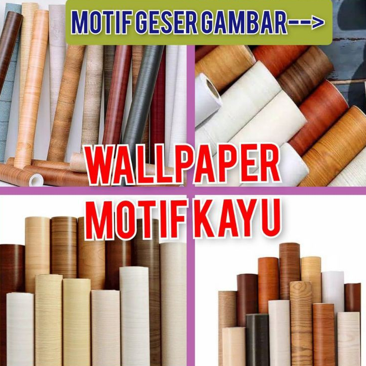 WALL STICKER MOTIF SERAT KAYU / STIKER MOTIF MARMER / STIKER KAYU KULKAS KARAKTER LEMARI MEJA LANTAI