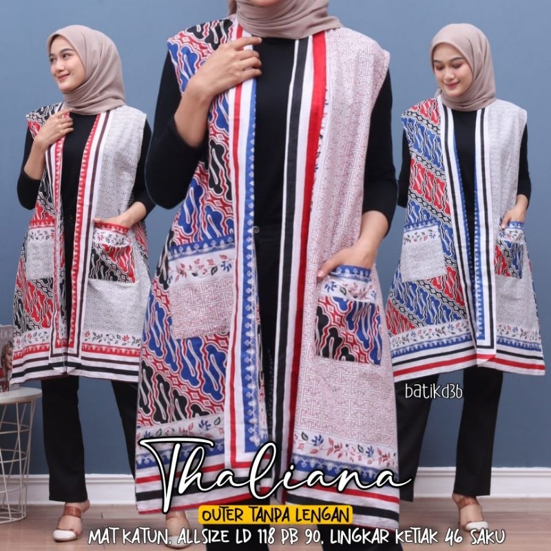 Outer batik jumbo katun halus baju cardi kasual wanita remaja ibu ibu cewek kekinian cardigan blazer rompi katun polos seragam kembaran bunga blazer cantik