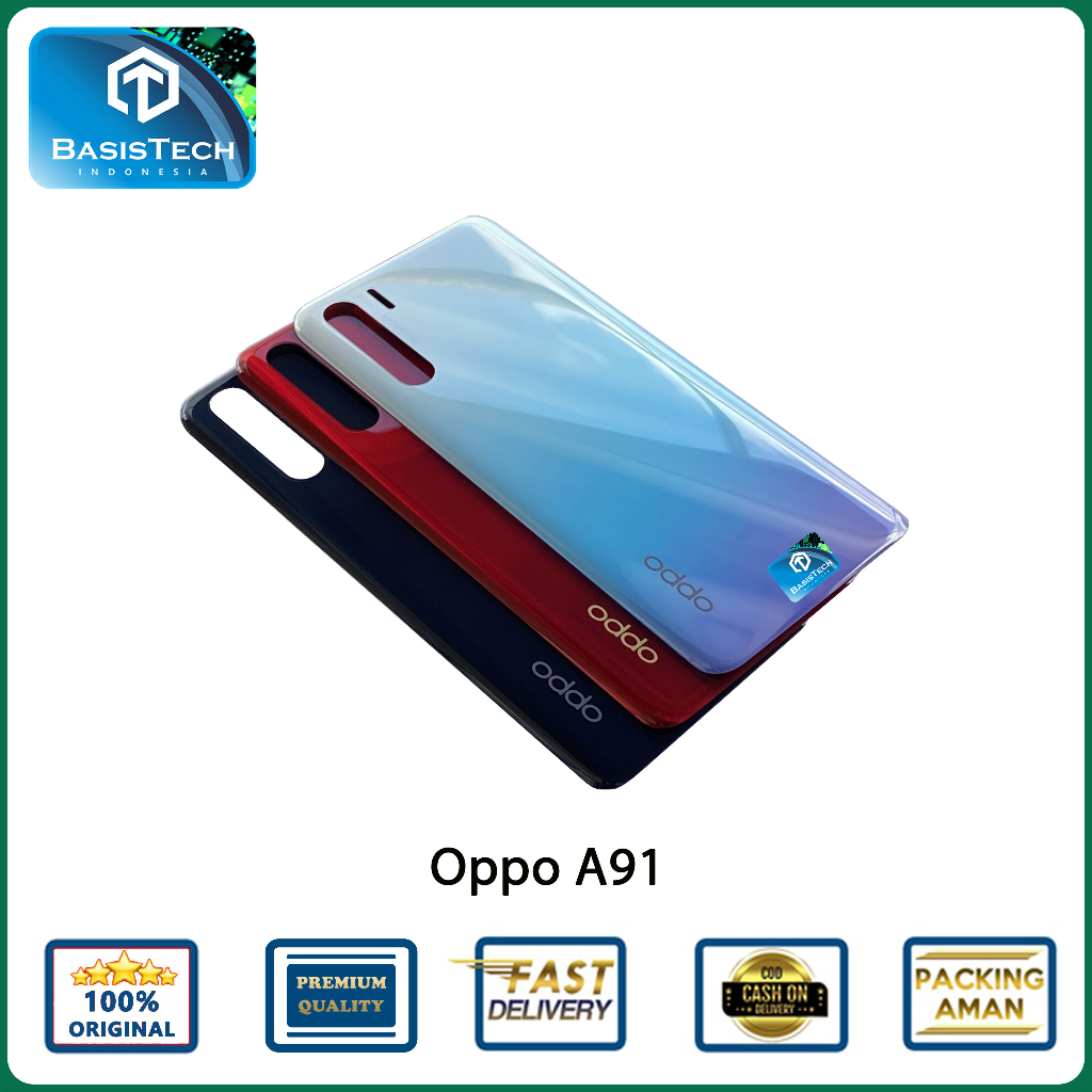 BACK COVER BACKDOOR CASING OPPO A91 ORIGINAL QUALITY