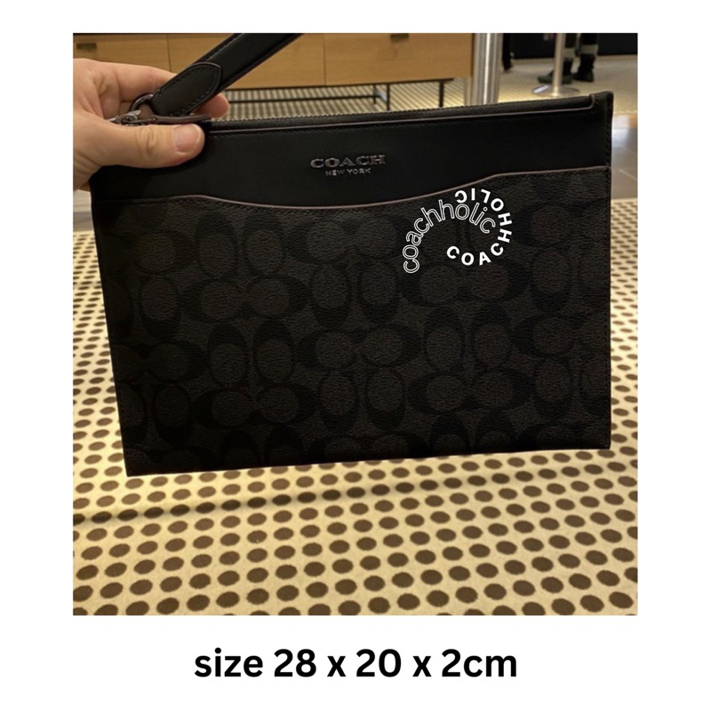 coach clutch pouch for men