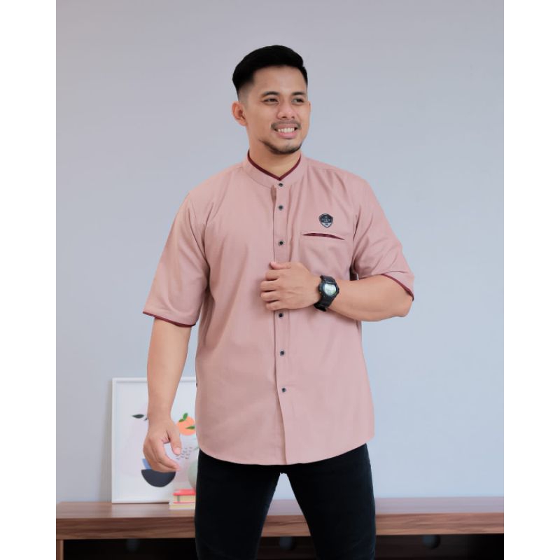 BAJU KOKO PRIA DEWASA LENGAN PENDEK  BY ILNAAF