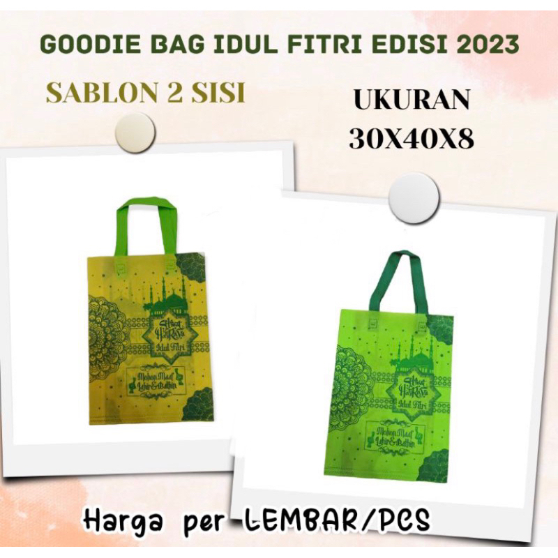 

Goodie bag lebaran WILCO 30x40x8 sablon 2 sisi edisi 2023 /tas idul fitri/tas spundbond hampers -swngddbgstre-