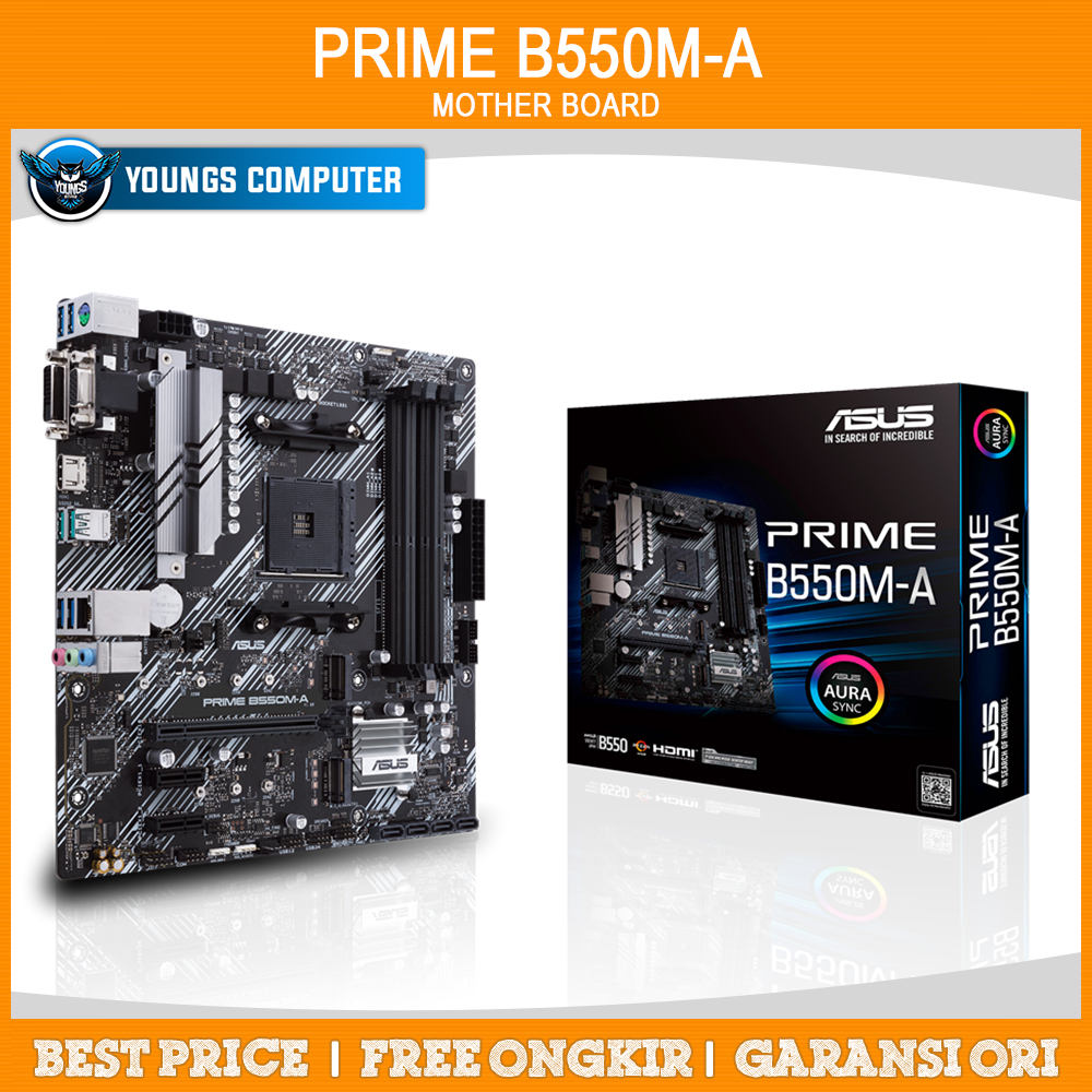 ASUS PRIME B550M-A | MOTHER BOARD AMD B550 AM4 DDR4 mATX