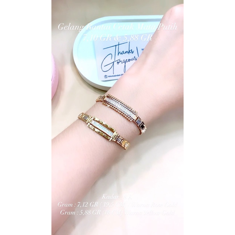 Gelang Rantai Fashion Emas Kadar 375%