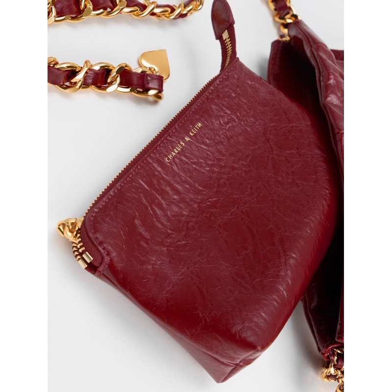 C Tote Leather With Pouch