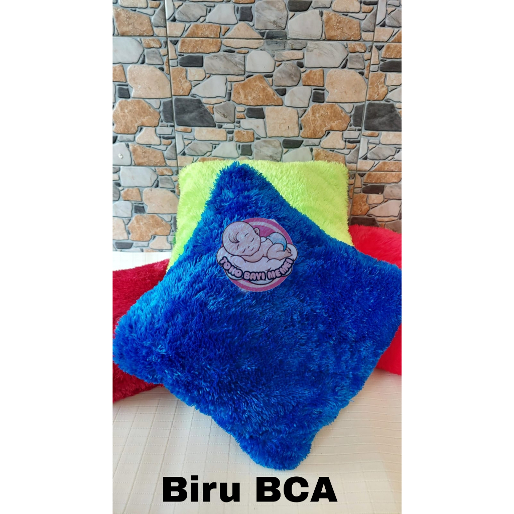 Bantal sofa ukuran 40x40 cm BISA DICUCI ULANG bulu rasfur PREMIUM halus lembut