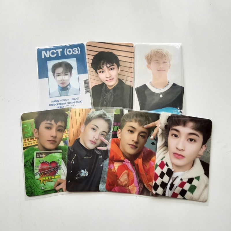 photocard postcard mark lee renjun nct dream nct 127