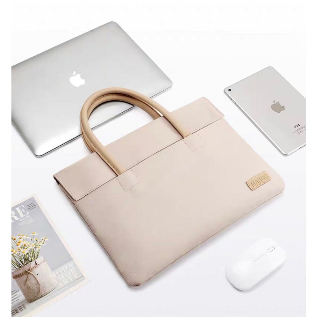 Tas Laptop MAHOO Pastel Macbook Air Pro M1 M2 Jinjing Handstrap 13 13.6 14 15  inch