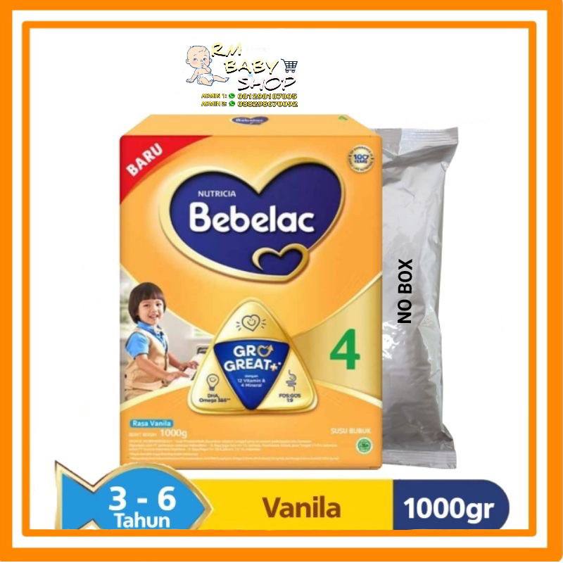 Bebelac 4 madu 1000gr/ 1800gr  (CUCI GUDANG NO BOX)