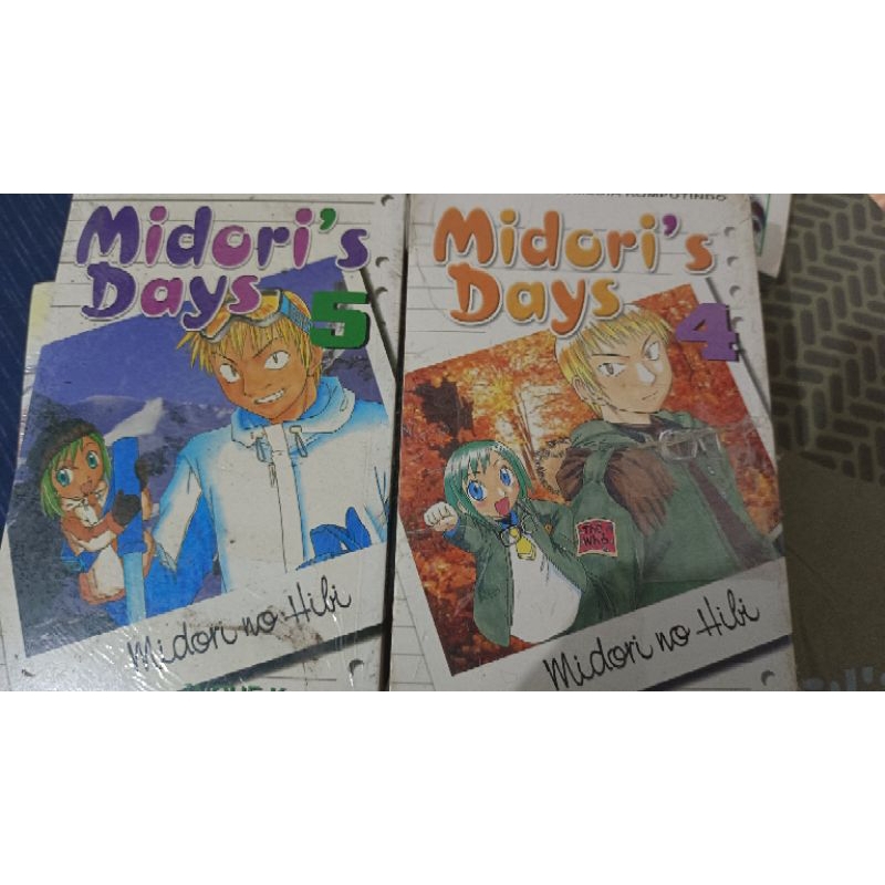 Komik Midori Days no 4, 5 Kondisi masih baru alias masih segel, buku komik Langka midori's days TERB