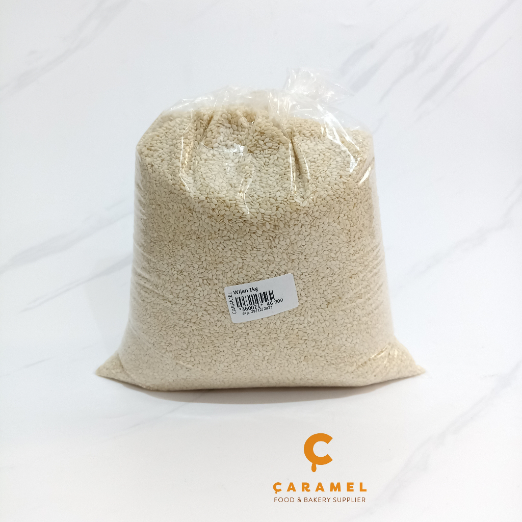 

Biji Wijen Putih 1kg Premium Sesame Seeds Healthy Food - wijen - wijen mentah