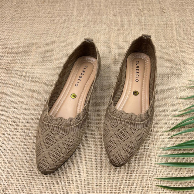 MARASYAFFA - SEPATU FLAT RAJUT WANITA CS 06