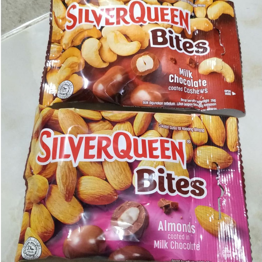 

SILVER QUEEN Chocolate Bites Cashew Nut Pack 30gr