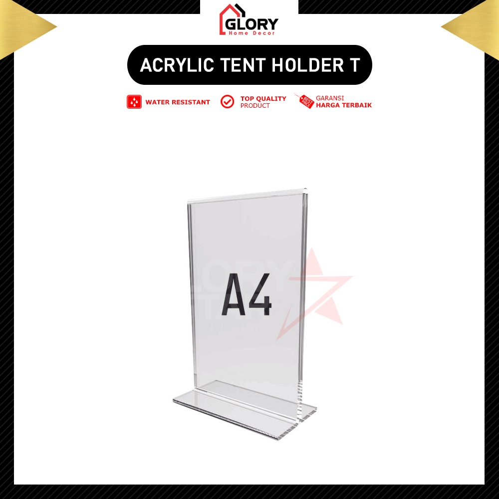 

Akrilik Tent Holder A4 / Tempat Brosur Akrilik A4