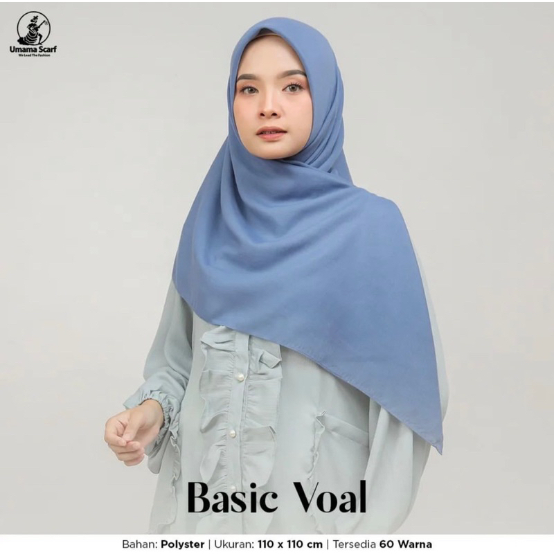 SQUARE BASIC VOAL ORI UMAMA SCARF TERMURAH / SEGIEMPAT VOAL (1KG MUAT 10PCS