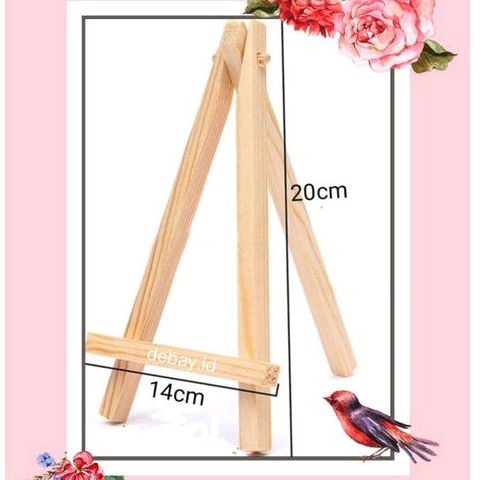 Wooden Easel Tripod/Stand Kanvas lukis/Stand fhoto/Tempat Lukis