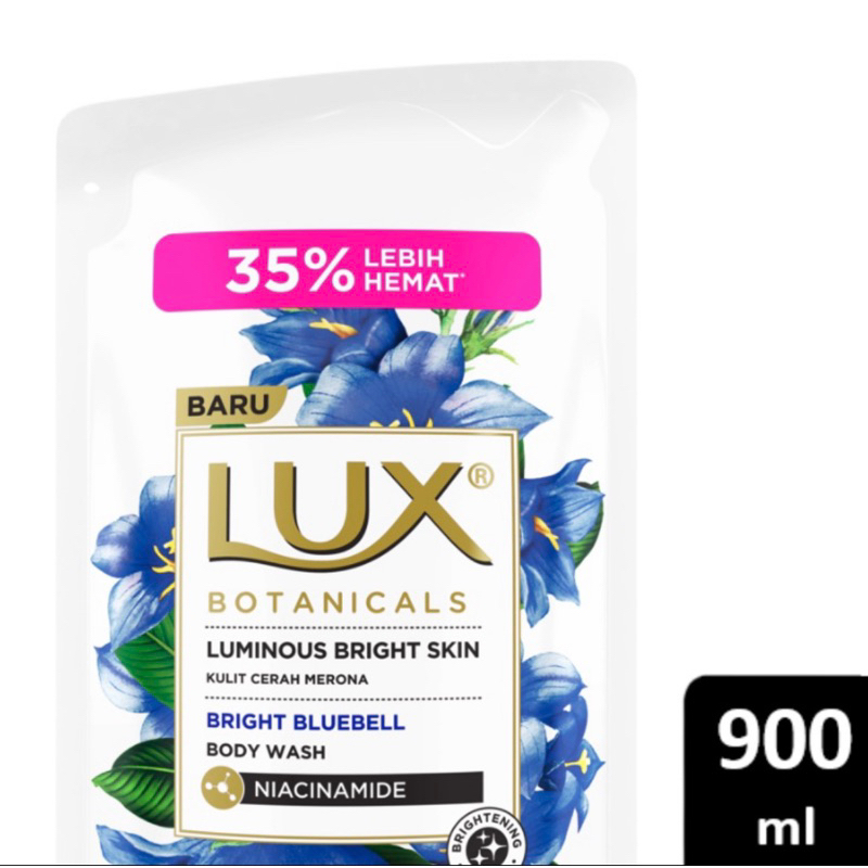 Lux Bright Bluebell Niacinamide Body Wash 900ml