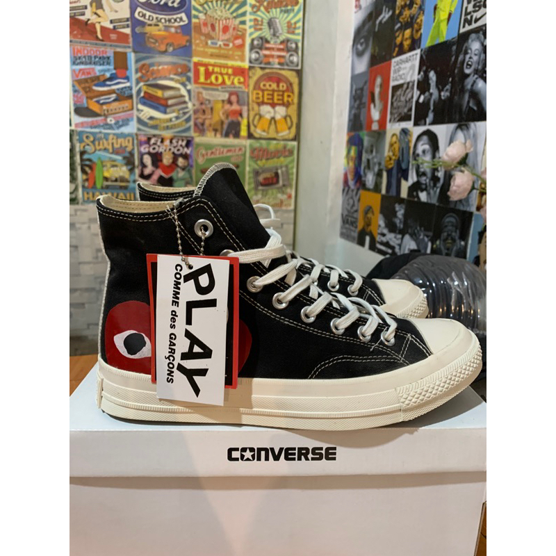 Converse CDG play Black high