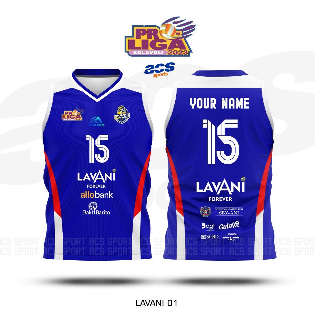 Jual Cod Kaos Jersey Lavani Proliga Free Nama Nomor Shopee Indonesia